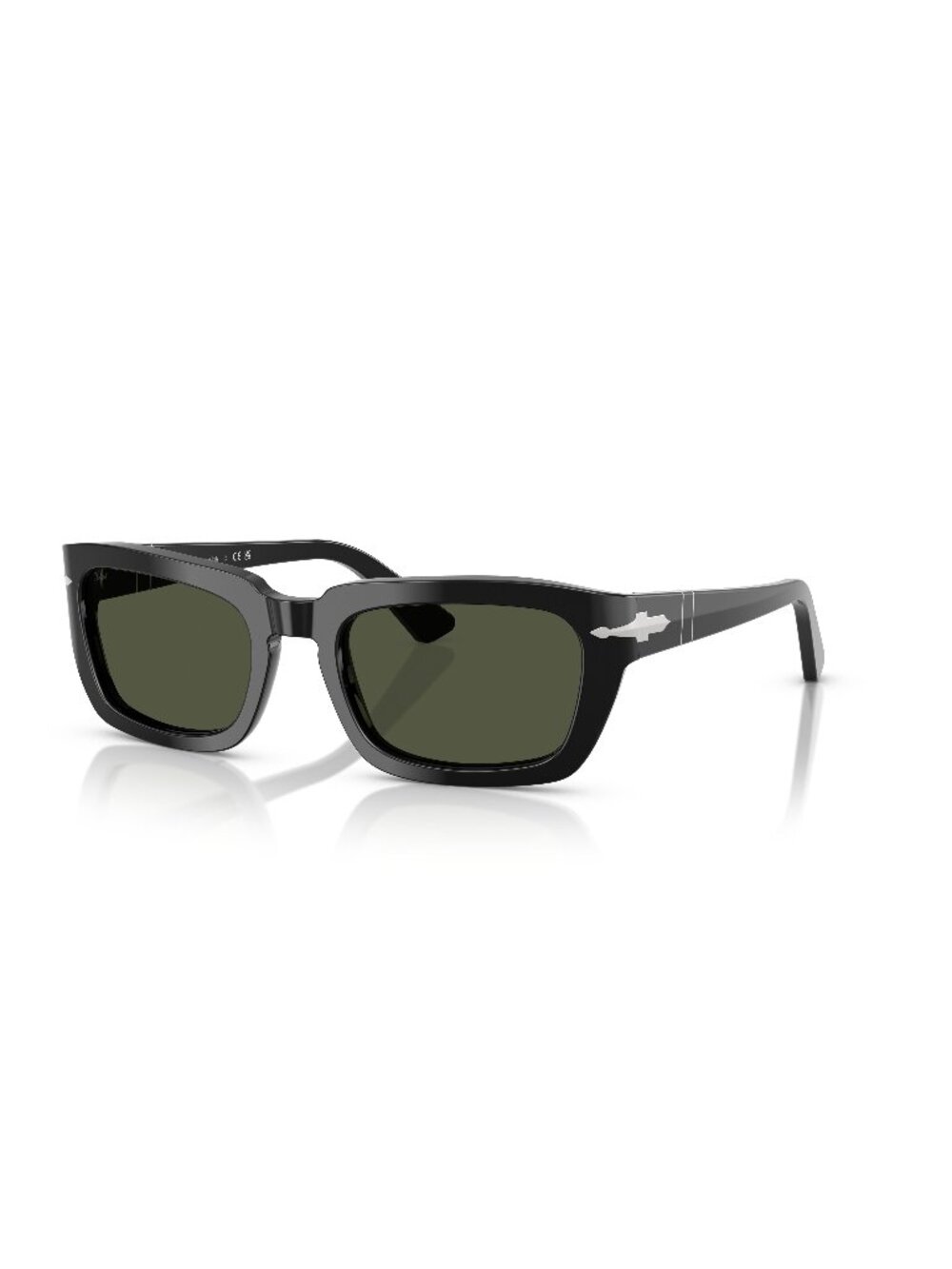 New Persol Unisex Sunglasses Black Butterfly Green Lens Acetate Frame PO3367S 95